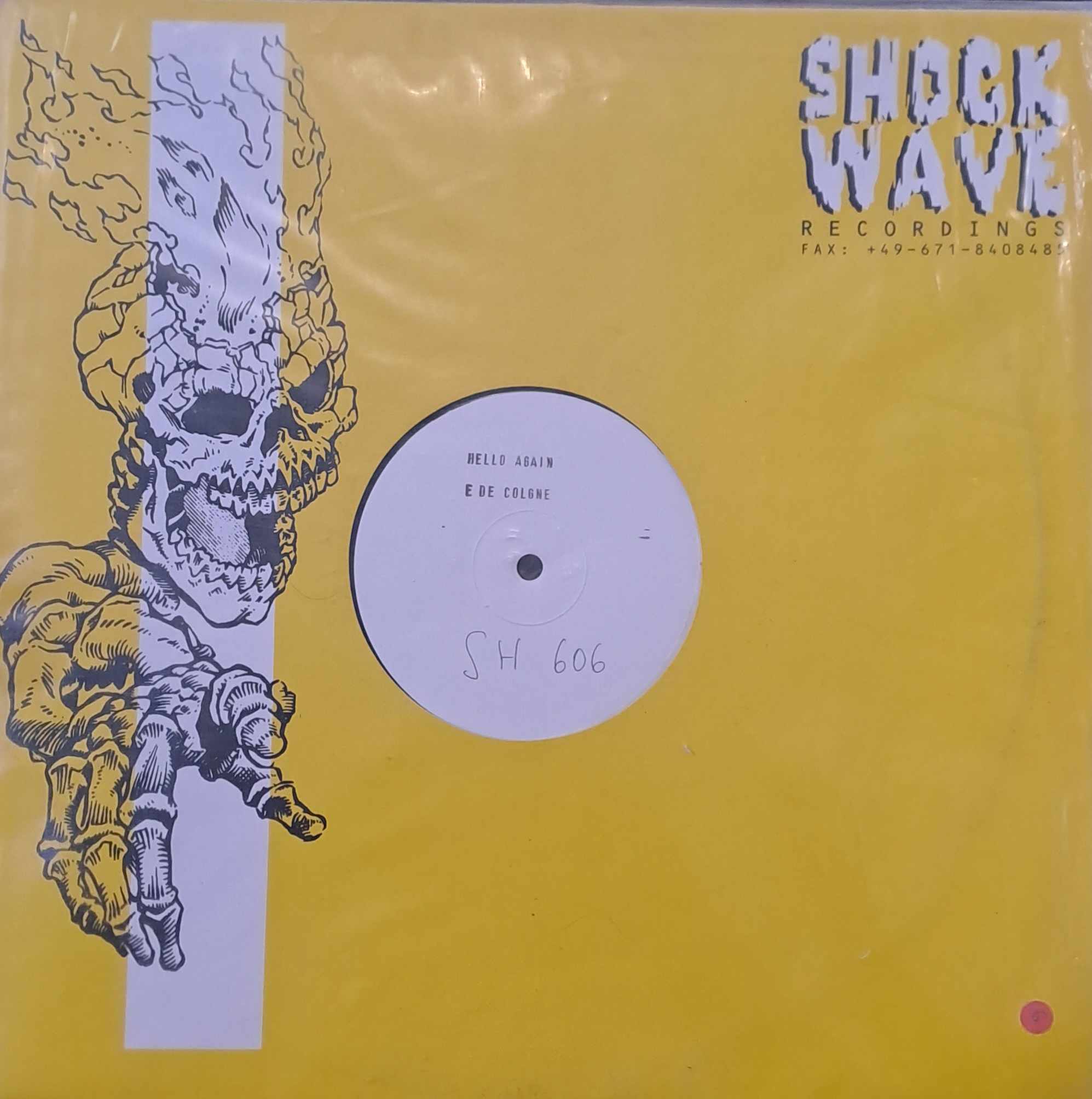 Shockwave Recordings 606 (White Label) - vinyle gabber